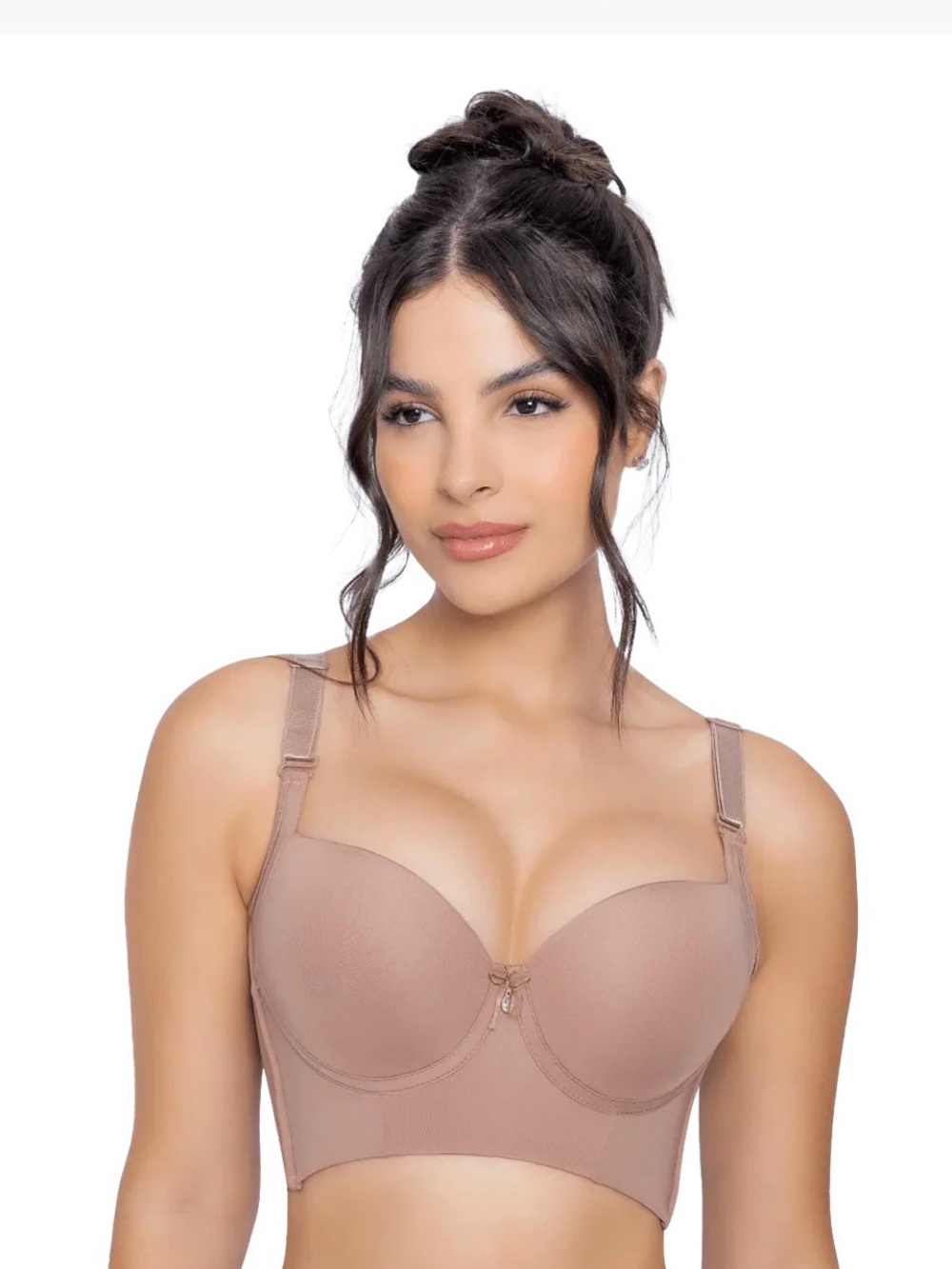 Jack London Longline Bra in Tan